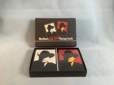 New Vintage 1991 Philip Morris MARLBORO WILD WEST Playing Cards 2 Decks