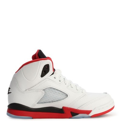 新品 21cm ナイキ ジョーダン 5 レトロ OG PS HQ7979-101 Little Kid's Jordan 5 Retro OG White/Fire Red-Black (HQ7979 101