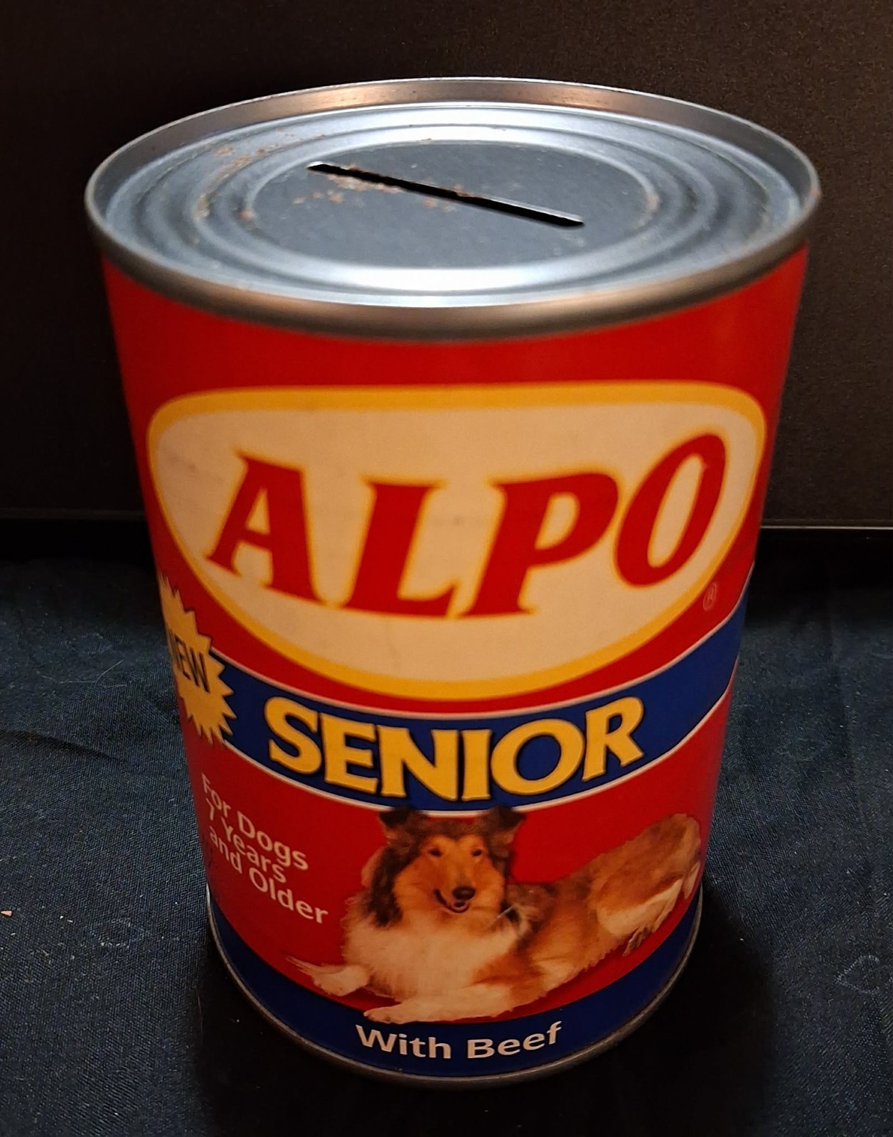 Coin Piggy Bank "senior With Beef" Promo Original Rare