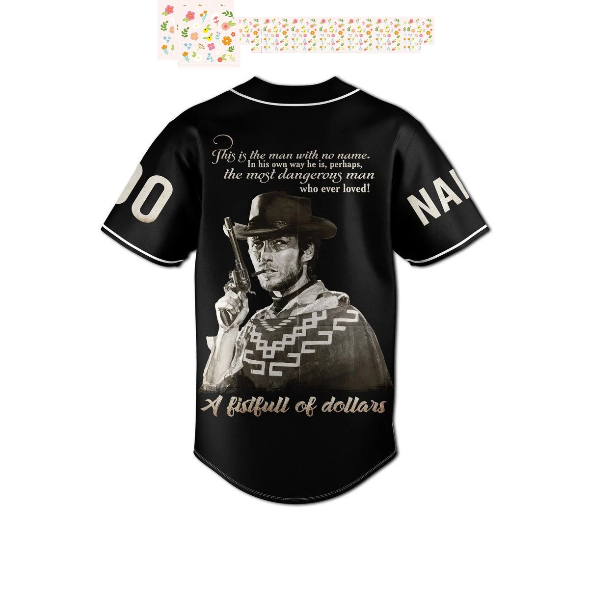 Clint Eastwood Personalized Baseball Jersey