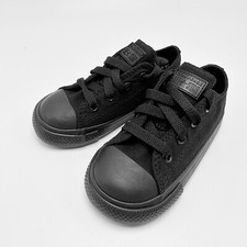 NEW Toddler CONVERSE Chuck Taylor All Star Low Top Black Monochrome 714786F