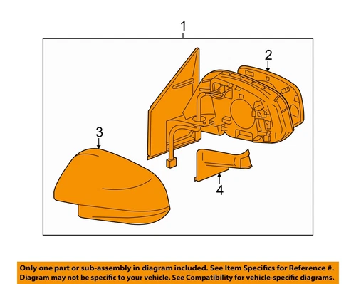 TOYOTA OEM 16-18 RAV4 Front Door Outside Mirrors-Mirror Assy 879400R210