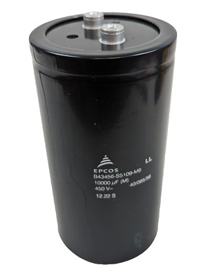 Epcos TDK B43456-S5109-M9 Electrolytic Capacitor 10000uF 450V Screw Terminal NEW