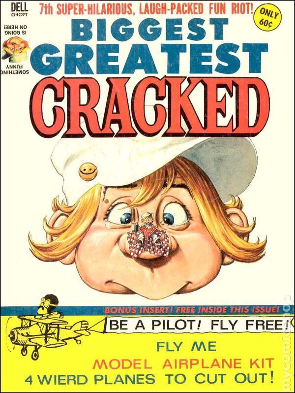 Cracked Biggest Greatest #7 VG 4.0 1971 Stock Image Low Grade