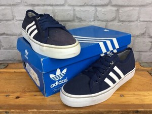ADIDAS ORIGINALS MENS UK 7 EU 40 2/3 NIZZA LO NAVY BLUE CANVAS TRAINERS | eBay