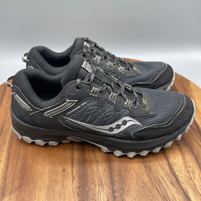 Saucony Excursion TR13 Shoes Womens Size 9 Black Trail Versafoam Running Trail
