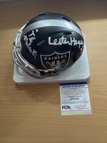 Lester Hayes Signed Autographed Blaze Alternate Raiders Mini Helmet PSA/COA - Picture 2 of 20