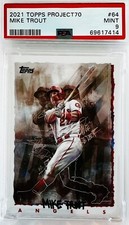 2021 Topps Project 70 Mike Trout Chuck Styles #64 PSA 9 💎 Limited PR PSA Pop 4