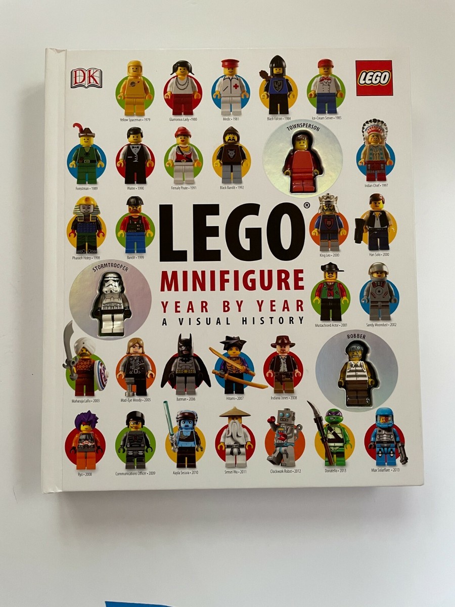 Lego Minifigure Year by Year A Visual History DK Book w 3  