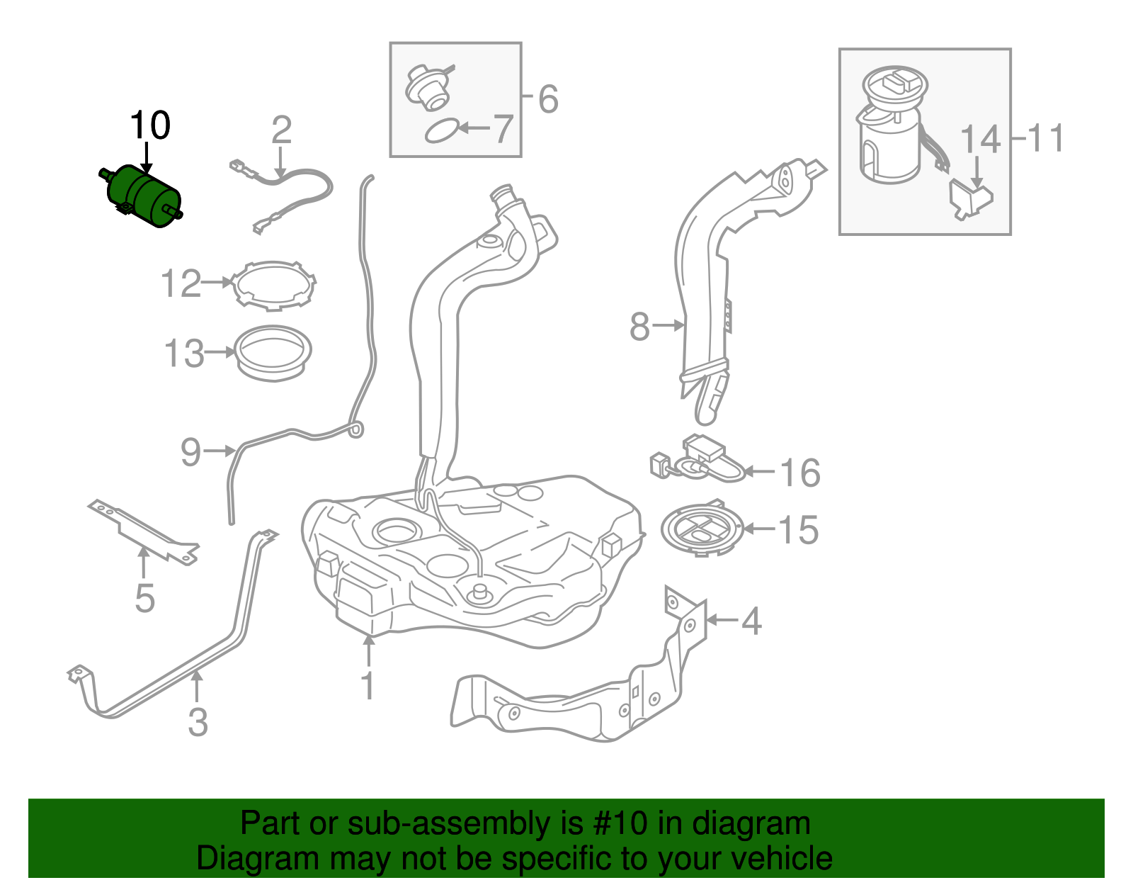 Genuine Volkswagen Fuel Filter 6Q0201051J eBay