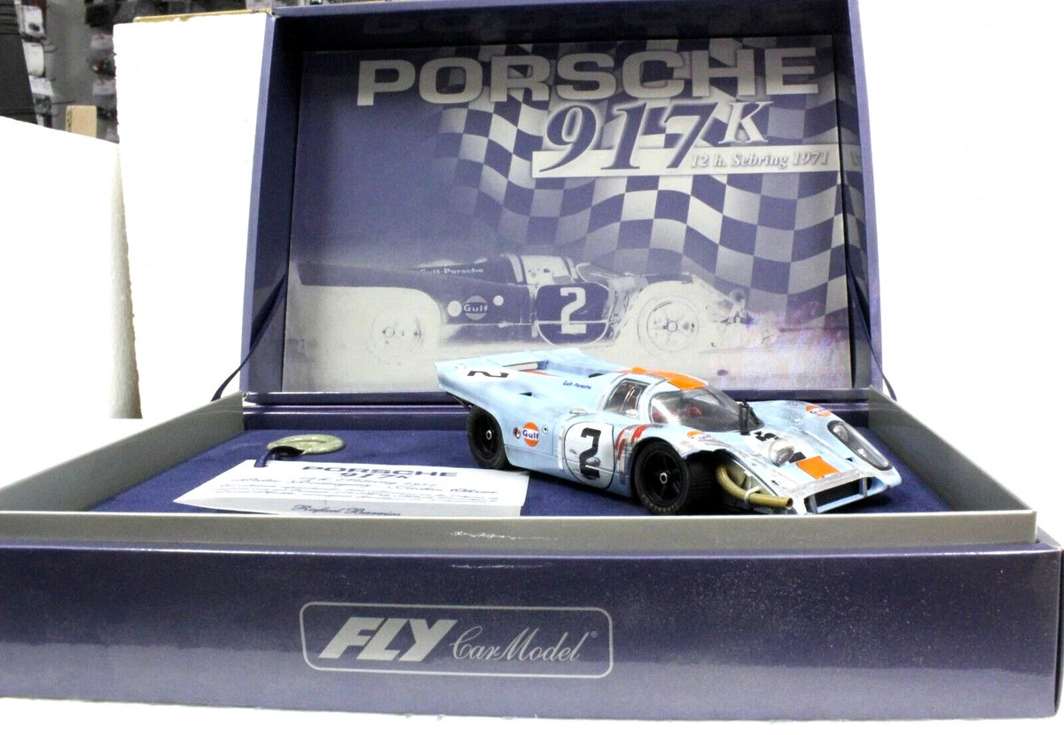 Fly Z1U Porsche 917k Chequered Flag 12h Sebring 1971, #2 1/32 Slot 