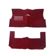 Chevrolet Bel Air Front and Rear Carpet Kit 1955-1957 2 Door Sedan Black Grey