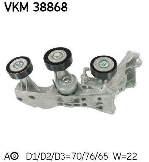 Original SKF Spannrolle Keilrippenriemen VKM 38868 FüR Mercedes-Benz-image