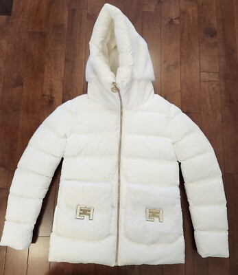 Elisabetta Franchi women's white jacket in size medium