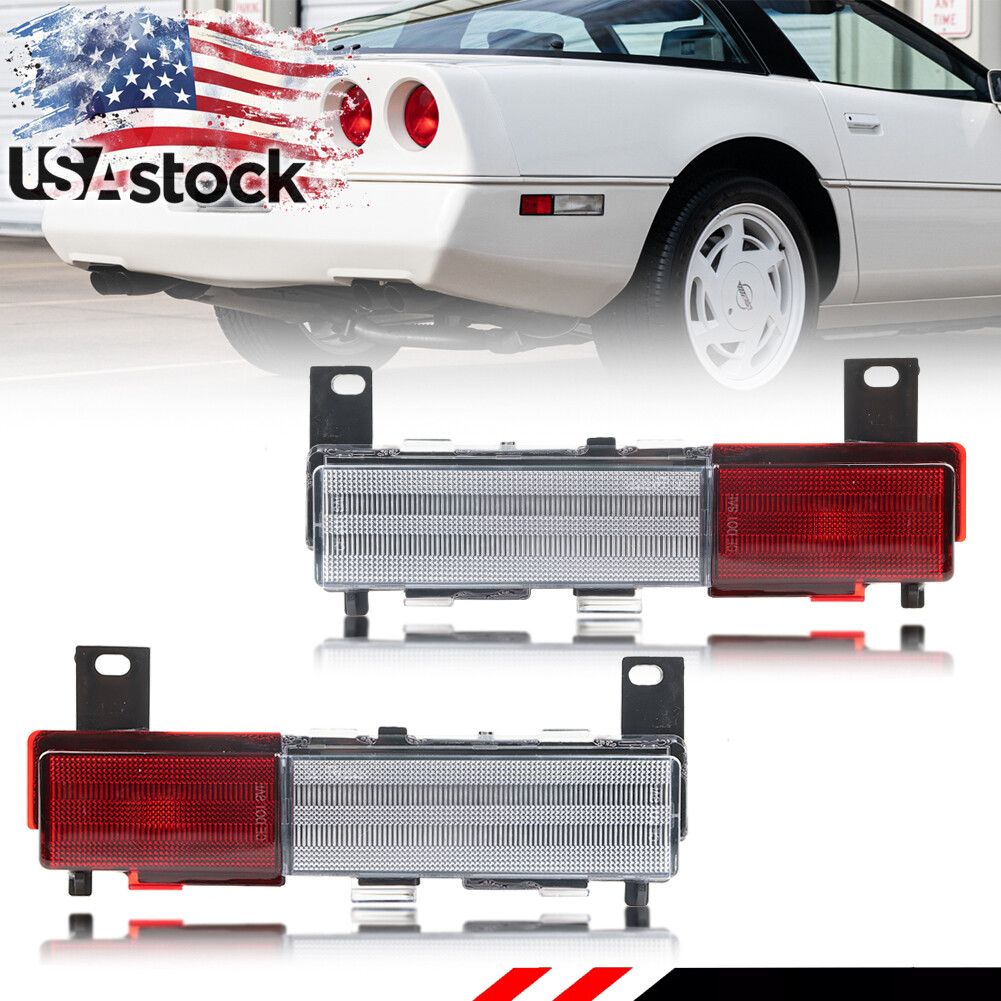 OEM-Spec 2X Rear Corner Turn Signal Side Marker Lights for 1988-1996 Corvette C4