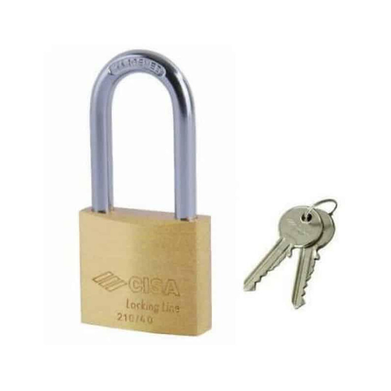 CISA - LUCCHETTI OTTONE LOGO A/LUNGO MM30 21011.30