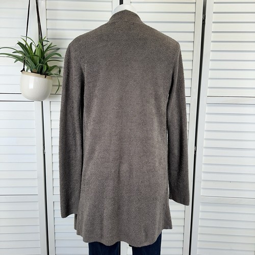Barefoot Dreams Brown Cozychic Calypso Wrap Open Drape Cardigan Sweater Size S/M - Picture 5 of 10