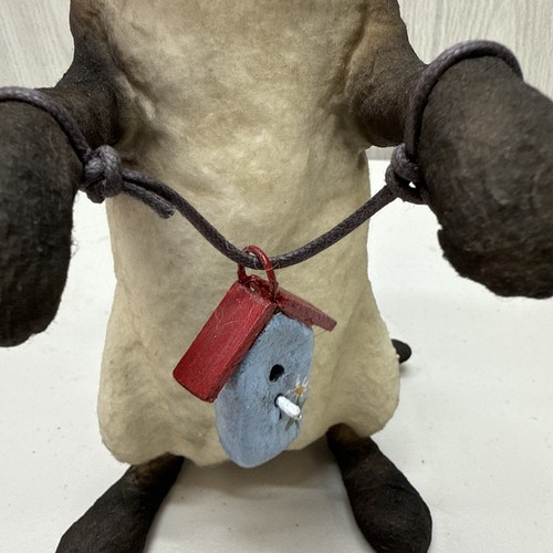 Craig C Yenke Co 10.5" Siamese Cat w/ Birdhouse Handcrafted Paper Mache Folk Art - Picture 11 of 23
