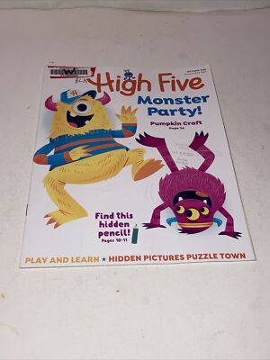 Highlights High Five Oct 2020 Monster Party Pumpkin Craft