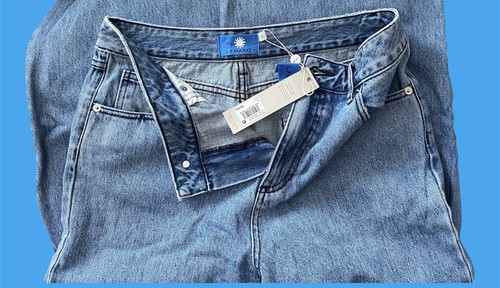 Pantalones de mezclilla para dama Next/Mix L. F. Markey pierna ancha azul tiro alto Reino Unido 14; 42 EUR PRECIO DE VENTA SUGERIDO POR EL FABRICANTE 80 £ - Imagen 10 de 15
