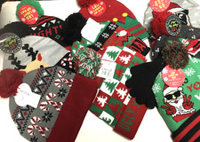 LED Christmas Light Up Knitted Hat, Soft, One Size Assorted style sold Separate