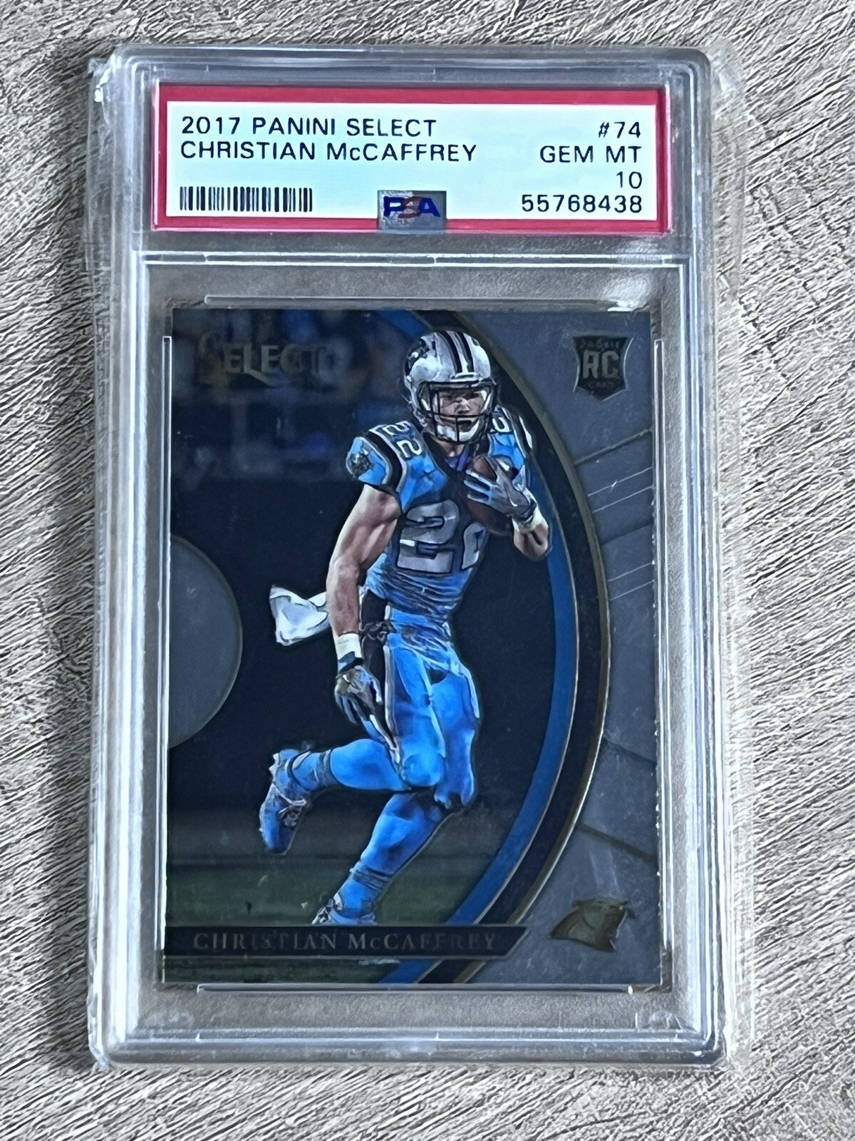 2017 Panini Select Concourse #74 Christian McCaffrey Rookie PSA 10 49ERs