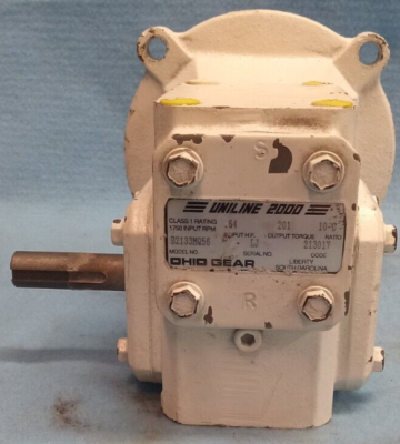 #ad OHIO GEAR UNILINE GEAR SPEED REDUCER B2133MQ56 SERIES 2000 RATIO 10:1 1750 RPM $175.00