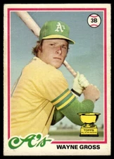 1978 O-Pee-Chee Wayne Gross Oakland Athletics #106 R171
