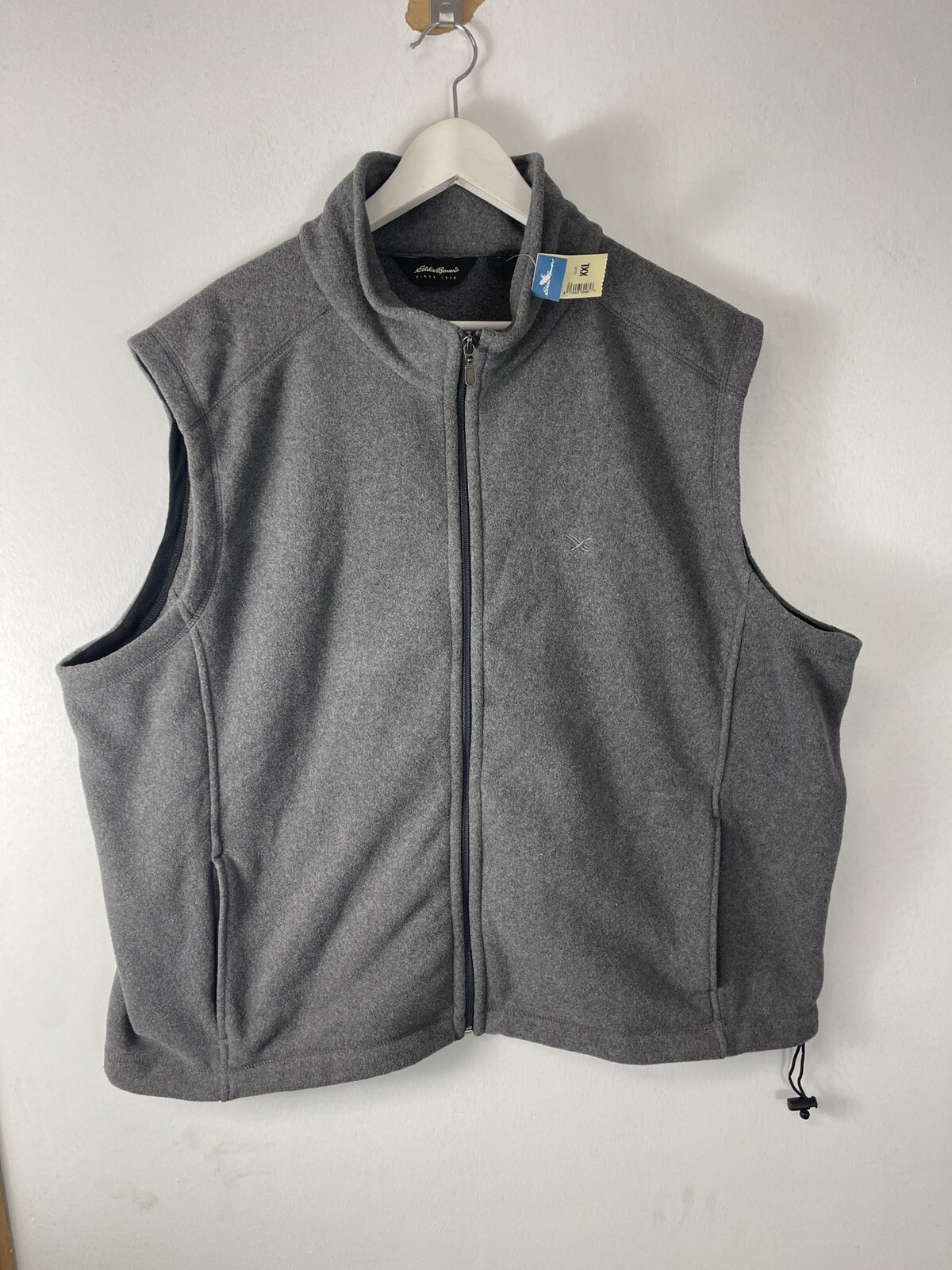 Eddie Bauer Mens Gray Fleece Vest 2XL