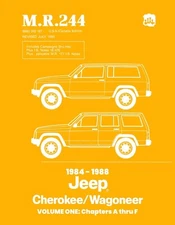 1984 - 1988 Jeep Cherokee / Wagoneer Shop Manual - M.R. 244