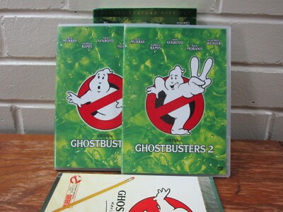 Ghostbusters 1 & 2 Double Feature dvd Gift Set W/Movie Scrapbook 2005 EUC Sony
