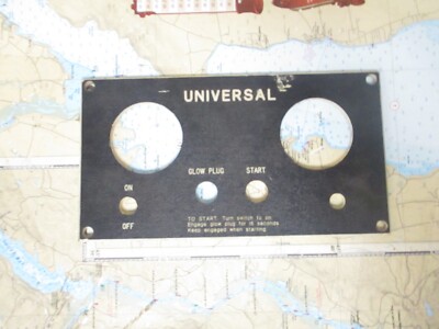 Universal Marine Control Panel Plate 9''L x 4-7/8''W