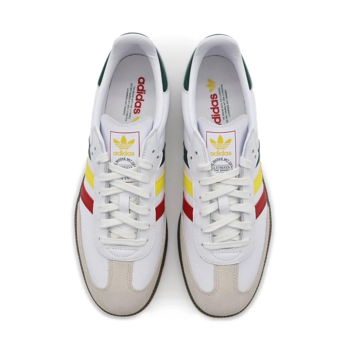 IH3118 adidas Originals Samba OG Rasta Cloud White Yellow