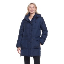 New Weatherproof Ladies Walker Coat In Navy Size Small N3