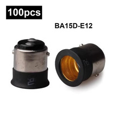 New Ba15d To E12 Led Light Bulb Lamp Socket Fitting Adaptor Extender Holder