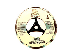 45rpm vinyl record......Stevie Wonder.....Lately........80s Motown