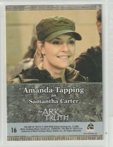 Stargate Heroes SG-1 Atlantis Trading Card #16 Amanda Tapping Samantha Carter - Picture 2 of 2