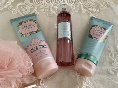 Bath & Body Works (3) Piece Set - Sweetest Song Moisturizing