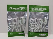 Charger Sync Universal Micro USB Cables for Android 3 ft – 2 Packs (3 Cables Ea)