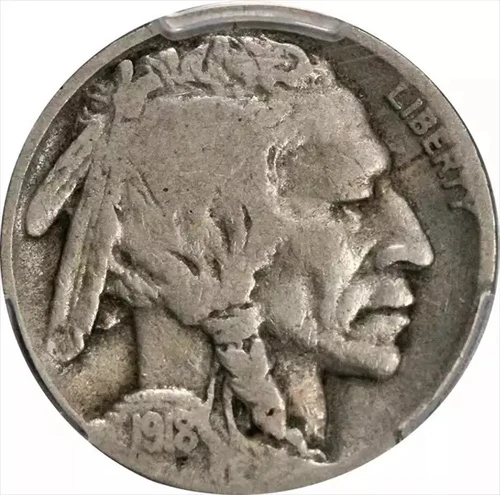 1918-D Buffalo Nickel PCGS VG10