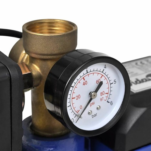 Jet pomp met waterdrukmeter 1300 W 5100 L/u blauw straalpomp bewateringspomp - Afbeelding 5 van 5
