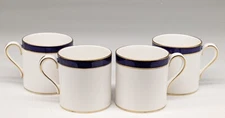 SET 4 Spode Consul Cobalt and Gold Demitasse Cup NO saucer