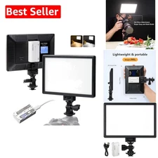15W LED Video Light Panel with 3300K-5600K Range for Pro Photography & Streaming