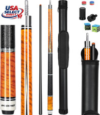 Carbon Fiber Pool Cue Stick 58" Professional Billiard Cue Set