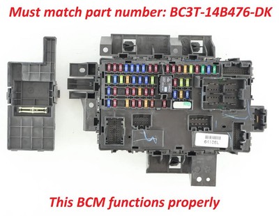 11 - 15 Ford Explorer BCM Body Control Module Junction Fuse Box BC3T-14B476-DK