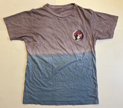 Buc-ee's Stardust Purple & Blue T-Shirt Size Medium Bucees Bucky The Beaver