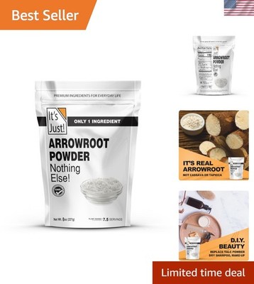 Arrowroot Powder, 8oz, Natural Thickener, Gluten-Free, Dairy-Free, Non-GMO, C...