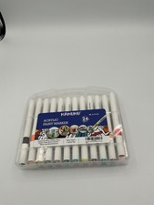 24 Colors Acrylic Paint Markers, Permanent Paint Pens for Rock Painting, Wood