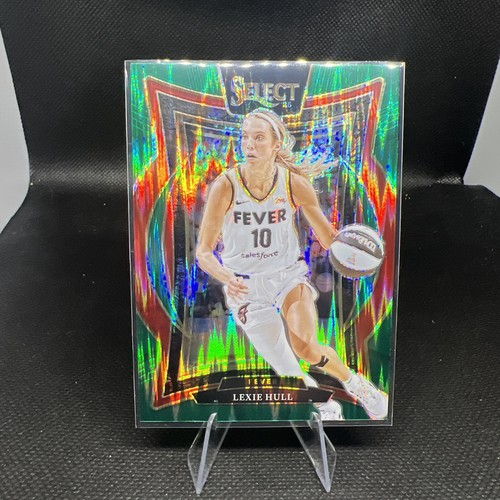 2025 WNBA Panini Select - Lexie Hull Concourse Green Flash Prizm #67 Fever