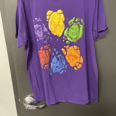 Loot Crate Wear Marvel Avengers Infinity War Stones Thanos Gauntlet T-Shirt XL